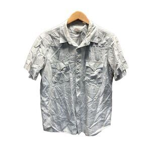 Lucky Brand Distinctly Western Size Large (L) Pearl Snap Short Sleeve